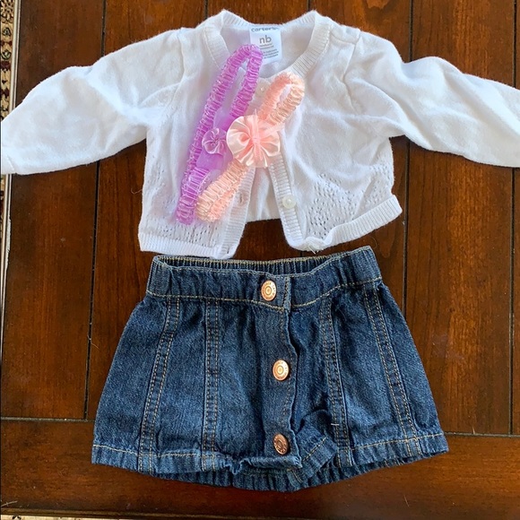 Newborn skirt and cardigan - Picture 1 of 3